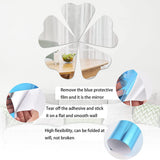 150x50cm Self Adhesive Mirror Sticker Sheet Flexible Non Glass Mirror Wall Sticker for Bedroom Living Room Home Decor
