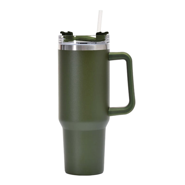 1200ml Thermal Mug Stainless Steel Water Bottle Travel Tumbler Green