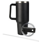 1200ml Thermal Mug Stainless Steel Water Bottle Travel Tumbler Black