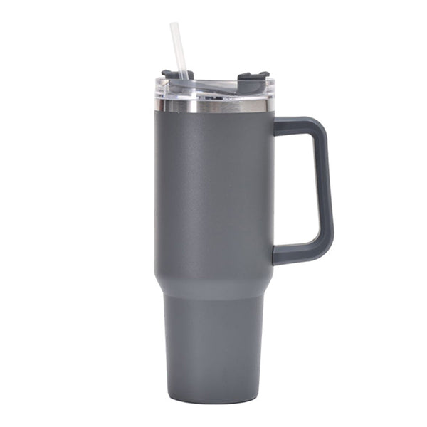 1200ml Thermal Mug Stainless Steel Water Bottle Travel Tumbler Gray