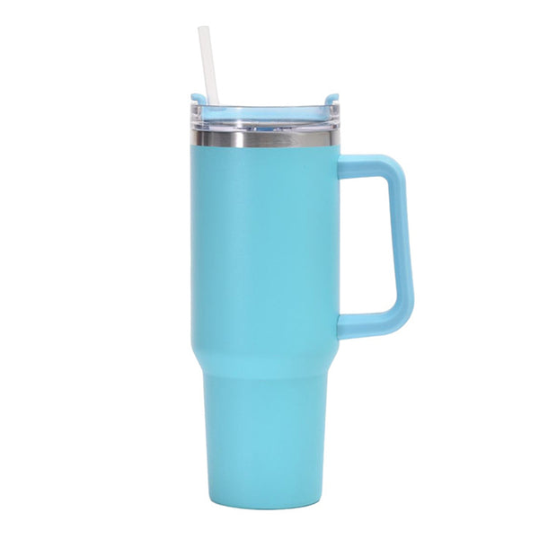 1200ml Thermal Mug Stainless Steel Water Bottle Travel Tumbler Light Blue