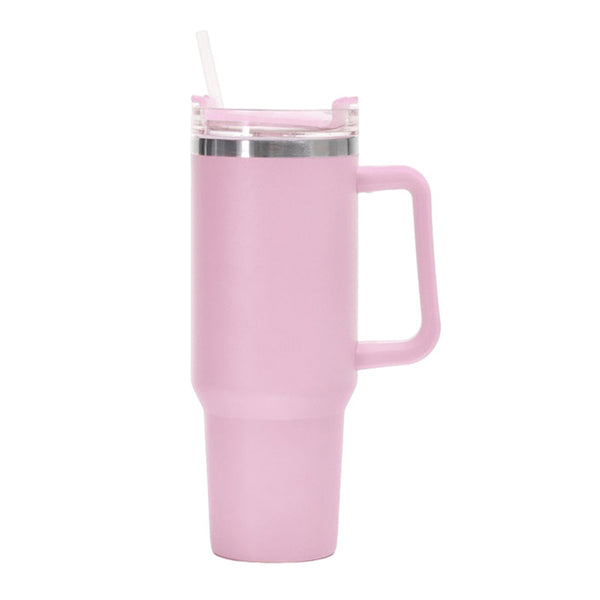 1200ml Thermal Mug Stainless Steel Water Bottle Travel Tumbler Pink