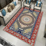 Retro Floor Mat Anti-Slip Floormat Home Room Office Decoration Style 4