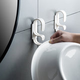 2Pcs Upper And Lower Double Washbasin Hook Storage Wall Hanger