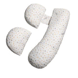 Dual-use Pregnancy Body Pillows Maternity Side Sleeper Waist Support Pillow Sleeping Pillow White