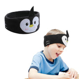 Bluetooth Sleep Eye Mask Travel Wireless Sleeping Music Headband Earphone Black Penguin