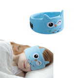 Bluetooth Sleep Eye Mask Travel Wireless Sleeping Music Headband Earphone Blue Owl
