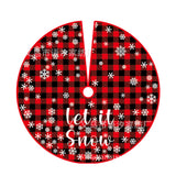 Plaid Christmas Tree Skirt Xmas Tree Skirt Xmas Party Decor Style 1