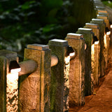 4 Pack Solar Powered LED Step Lights Warm White Outdoor Solar Stair Lights for Yard Walkway Patio