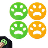 4 Pack Reusable Pet Hair Removers for Laundry Silicone Cat Paw Fur Catchers for Washing Machine