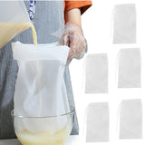 5PCS Reusable Mesh Sink Strainer Bags with Drawstring Stretchable Drain Filter Nets for Kitchen
