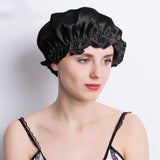 100% Mulberry Silk Sleeping Cap Soft Elastic Band Hair Bonnet