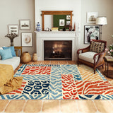 Retro Persian Printed Floor Mat Living Room Mat Multicolor