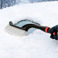 Ice Scraper for Car Windshield with Brush Gray