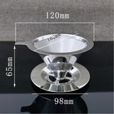 Stainless Steel Drip Cone Coffee Filter Portable Cone Pour-Over Coffee Metal Fine Mesh-Small