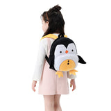 Cute Backpack Animal Cartoon Mini Travel Bag Black Penguin