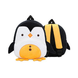 Cute Backpack Animal Cartoon Mini Travel Bag Black Penguin