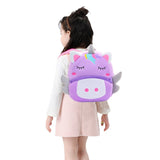 Cute Backpack Animal Cartoon Mini Travel Bag Purple Unicorn