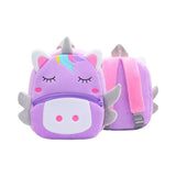 Cute Backpack Animal Cartoon Mini Travel Bag Purple Unicorn