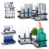 5 Pack Corner Shower Caddy Storage Shelf Stainless Organizer Shower Bathroom Holder Rack
