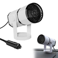 12V 2-in-1 Portable Car Heater Rotatable Car Fan for Window Defroster Demister