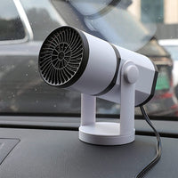 12V 2-in-1 Portable Car Heater Rotatable Car Fan for Window Defroster Demister