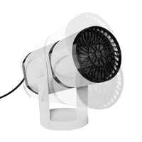 12V 2-in-1 Portable Car Heater Rotatable Car Fan for Window Defroster Demister