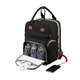 Foldable Diaper Bag Backpack Mommy Bag Travel Maternity Baby Changing Bags Black