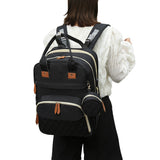 Foldable Diaper Bag Backpack Mommy Bag Travel Maternity Baby Changing Bags Black