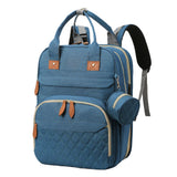 Foldable Diaper Bag Backpack Mommy Bag Travel Maternity Baby Changing Bags Blue