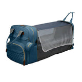 Foldable Diaper Bag Backpack Mommy Bag Travel Maternity Baby Changing Bags Blue