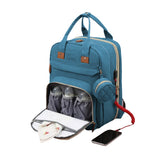 Foldable Diaper Bag Backpack Mommy Bag Travel Maternity Baby Changing Bags Blue