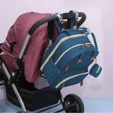 Foldable Diaper Bag Backpack Mommy Bag Travel Maternity Baby Changing Bags Blue