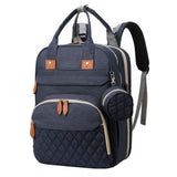 Foldable Diaper Bag Backpack Mommy Bag Travel Maternity Baby Changing Bags Dark Blue
