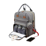 Foldable Diaper Bag Backpack Mommy Bag Travel Maternity Baby Changing Bags Grey
