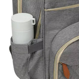 Foldable Diaper Bag Backpack Mommy Bag Travel Maternity Baby Changing Bags Grey