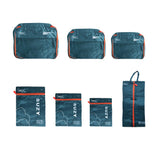 Set of 7Pcs Travel Packing Cube Pouch Clothes Storage Bags Suitcase Luggage Organizer Green