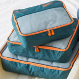 Set of 7Pcs Travel Packing Cube Pouch Clothes Storage Bags Suitcase Luggage Organizer Green