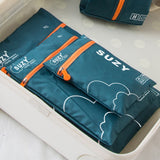 Set of 7Pcs Travel Packing Cube Pouch Clothes Storage Bags Suitcase Luggage Organizer Green