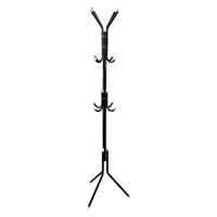 12 Hook 3-Tier Hat Coat Clothes Rack Multifunctional Tree Style Steel Hanger Stand Black