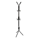 12 Hook 3-Tier Hat Coat Clothes Rack Multifunctional Tree Style Steel Hanger Stand Black