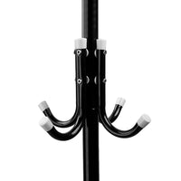 12 Hook 3-Tier Hat Coat Clothes Rack Multifunctional Tree Style Steel Hanger Stand Black
