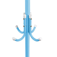 12 Hook 3-Tier Hat Coat Clothes Rack Multifunctional Tree Style Steel Hanger Stand Blue