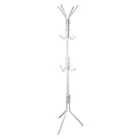 12 Hook 3-Tier Hat Coat Clothes Rack Multifunctional Tree Style Steel Hanger Stand White