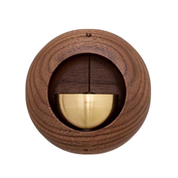 Wood Wind Chime Doorbell Shopkeepers Bell Decorative Doorbell with Brass Bell Creative Gift Coffee