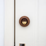 Wood Wind Chime Doorbell Shopkeepers Bell Decorative Doorbell with Brass Bell Creative Gift Coffee