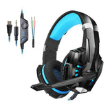 Gaming Headset MIC LED Headphones Surround for PC Mac Laptop Phone Blue