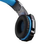 Gaming Headset MIC LED Headphones Surround for PC Mac Laptop Phone Blue