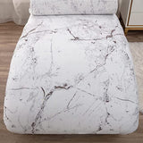 Printed Armless Chaise Lounge Cover with Pillowcase Stretch Armless Lounge Chaise Protective Cover Furniture Slipcover Style 3