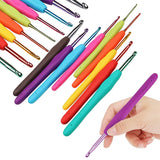 Set of 58Pcs Needlework Kit with Storage Bag Yarn and Knitting Accessories Set Knitting Hook Set for Beginners Style 1